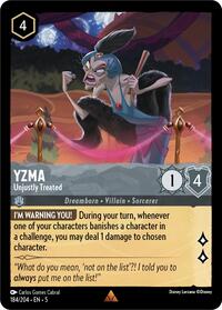 Yzma - Unjustly Treated (184/204) [Shimmering Skies] | Gear Gaming Bentonville