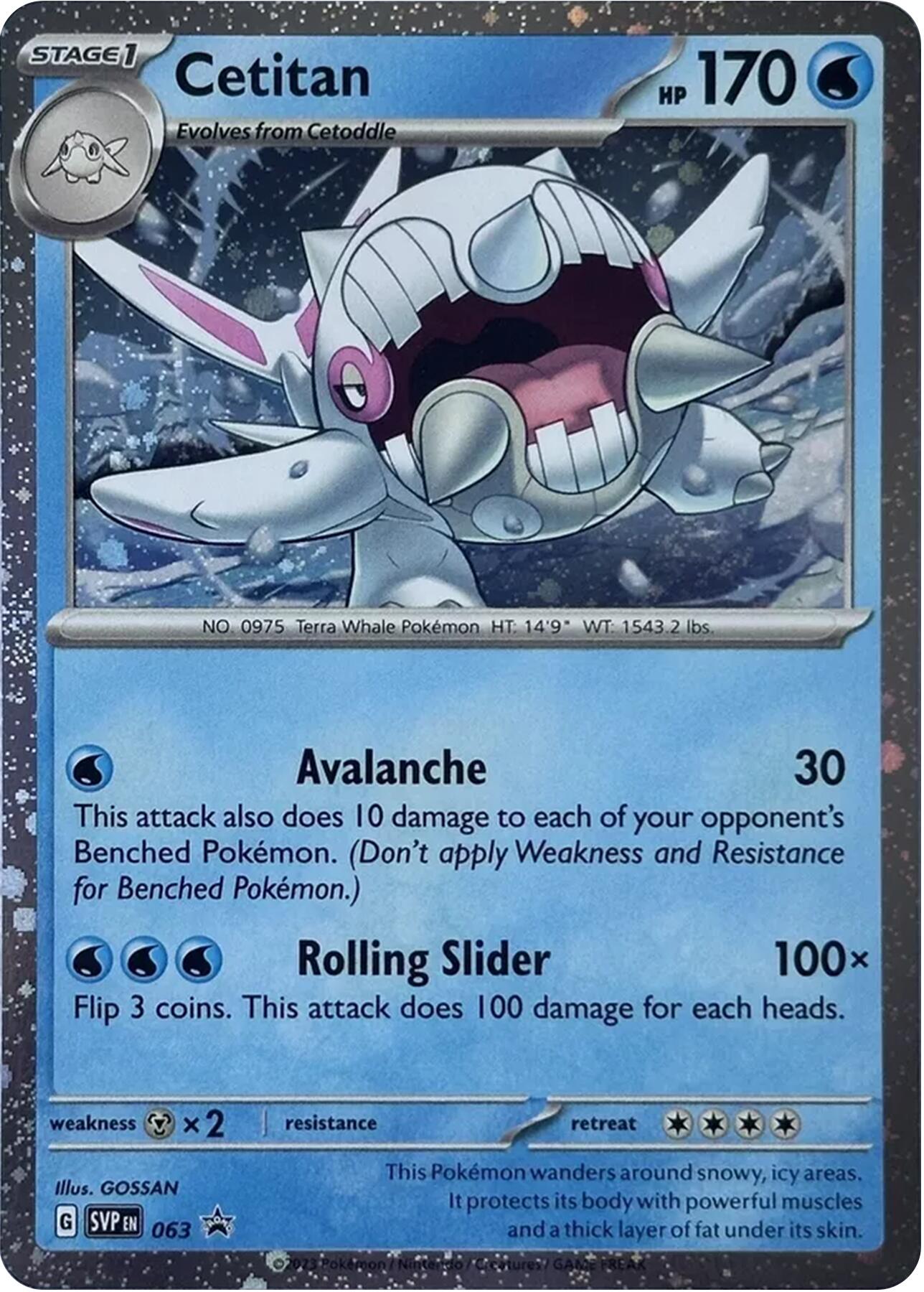 Cetitan (063) (Cosmos Holo) [Scarlet & Violet: Black Star Promos] | Gear Gaming Bentonville