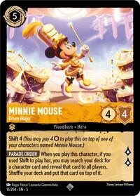 Minnie Mouse - Drum Major (15/204) [Shimmering Skies] | Gear Gaming Bentonville
