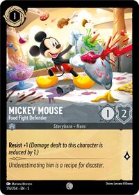 Mickey Mouse - Food Fight Defender (176/204) [Shimmering Skies] | Gear Gaming Bentonville