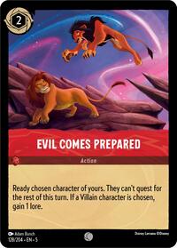 Evil Comes Prepared (128/204) [Shimmering Skies] | Gear Gaming Bentonville