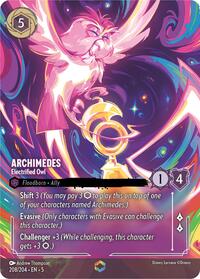 Archimedes - Electrified Owl (Enchanted) (208/204) [Shimmering Skies] | Gear Gaming Bentonville