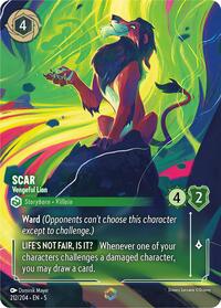 Scar - Vengeful Lion (Enchanted) (212/204) [Shimmering Skies] | Gear Gaming Bentonville