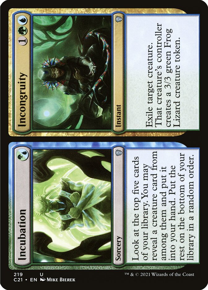 Incubation // Incongruity [Commander 2021] | Gear Gaming Bentonville