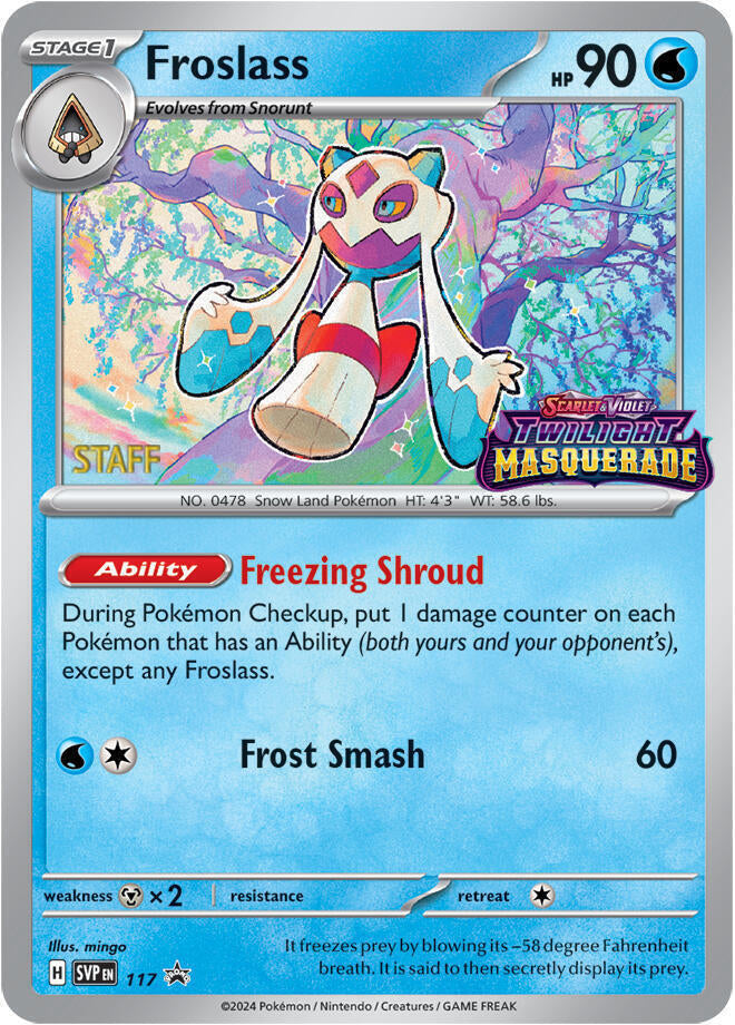 Froslass (117) (Staff) [Scarlet & Violet: Black Star Promos] | Gear Gaming Bentonville