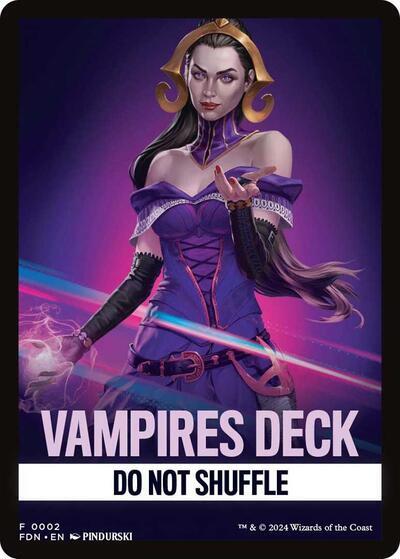 Vampires Deck Theme Card [Foundations Tokens] | Gear Gaming Bentonville