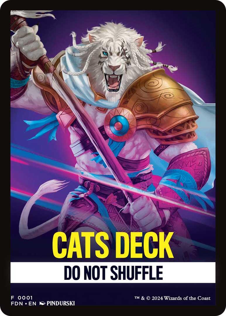 Cats Deck Theme Card [Foundations Tokens] | Gear Gaming Bentonville