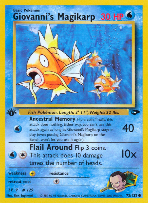 Giovanni's Magikarp (73/132) [Gym Challenge 1st Edition] | Gear Gaming Bentonville