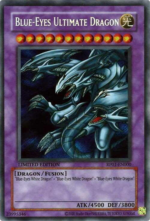 Blue-Eyes Ultimate Dragon [RP01-EN000] Secret Rare | Gear Gaming Bentonville