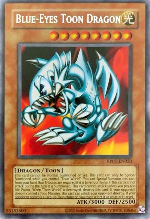 Blue-Eyes Toon Dragon [RP01-EN050] Rare | Gear Gaming Bentonville