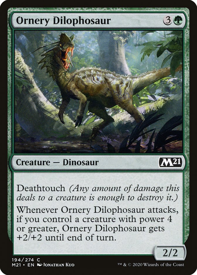 Ornery Dilophosaur [Core Set 2021] | Gear Gaming Bentonville