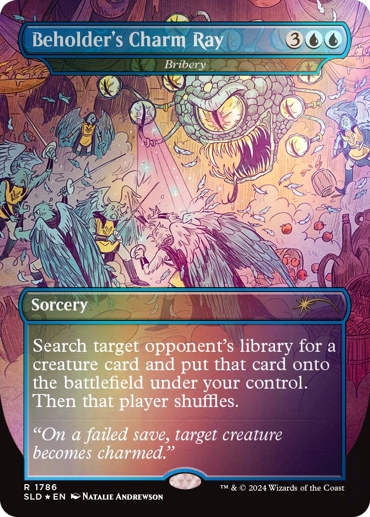 Beholder's Charm Ray - Bribery (Rainbow Foil) [Secret Lair Drop Series] | Gear Gaming Bentonville