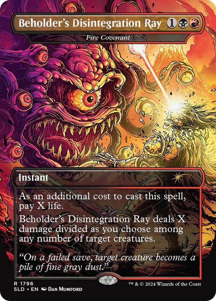 Beholder's Disintegration Ray - Fire Covenant [Secret Lair Drop Series] | Gear Gaming Bentonville