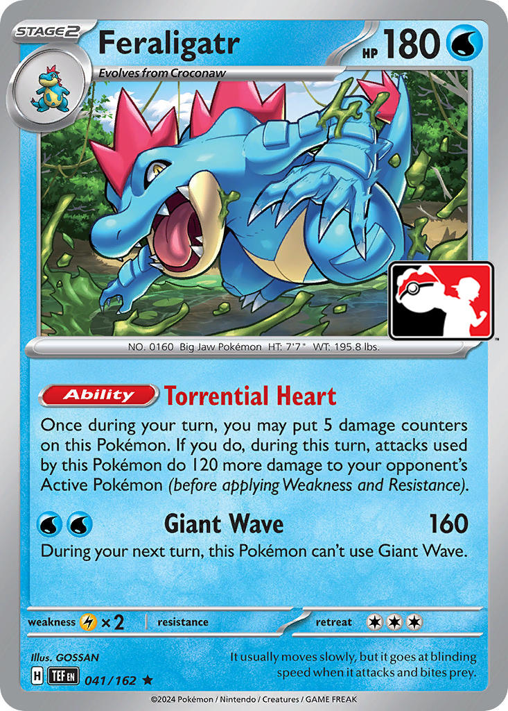 Feraligatr (041/162) [Prize Pack Series Five] | Gear Gaming Bentonville