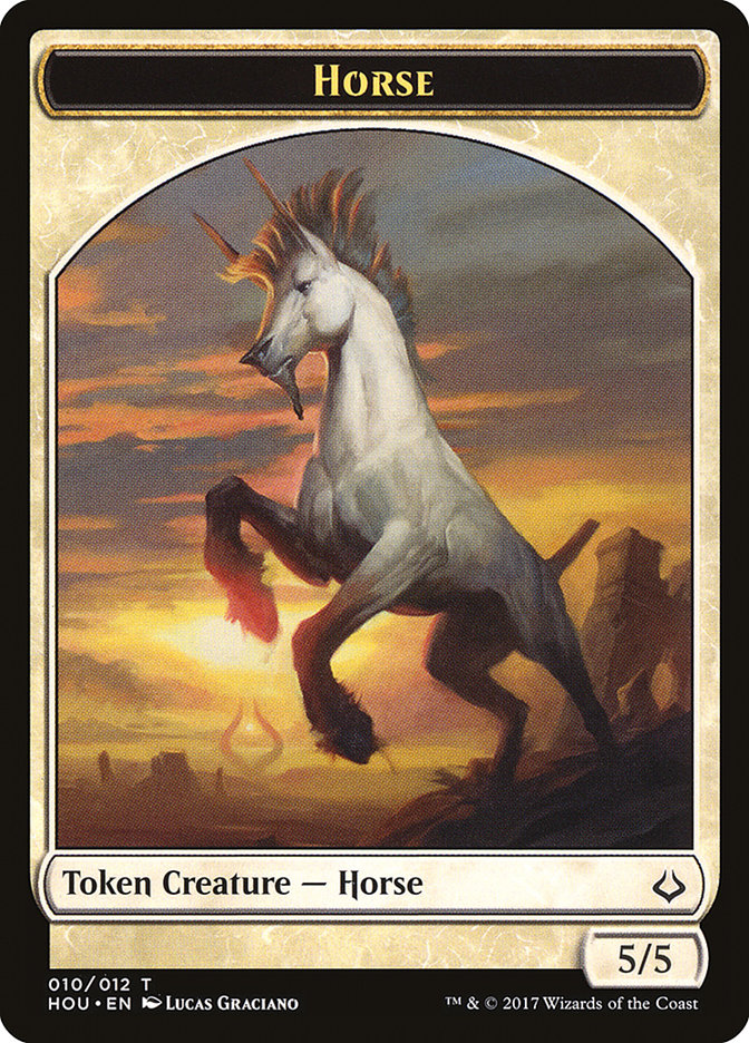 Adorned Pouncer // Horse Double-Sided Token [Hour of Devastation Tokens] | Gear Gaming Bentonville