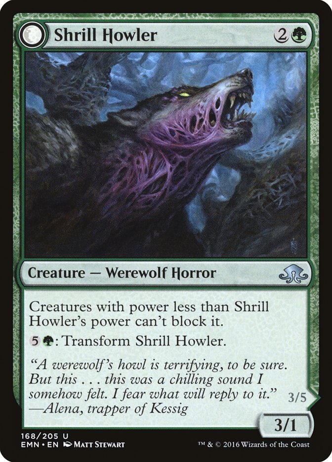 Shrill Howler // Howling Chorus [Eldritch Moon] | Gear Gaming Bentonville