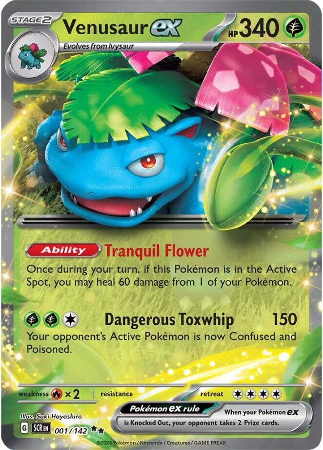 Venusaur ex (001/142) [Scarlet & Violet: Stellar Crown] | Gear Gaming Bentonville