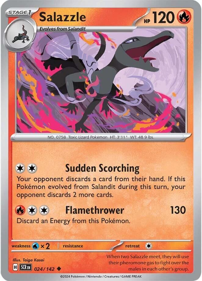 Salazzle (024/142) [Scarlet & Violet: Stellar Crown] | Gear Gaming Bentonville