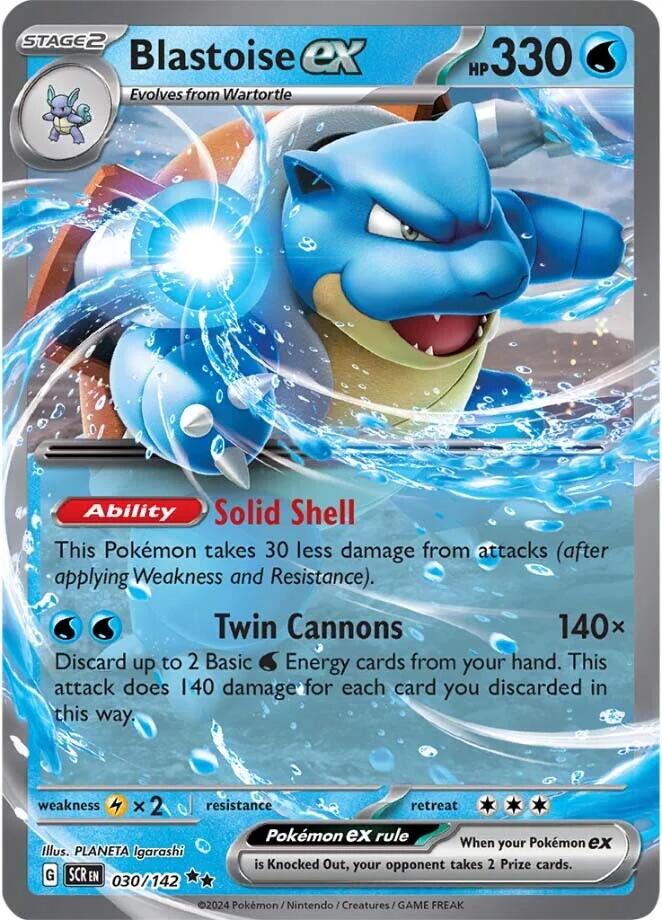 Blastoise ex (030/142) [Scarlet & Violet: Stellar Crown] | Gear Gaming Bentonville