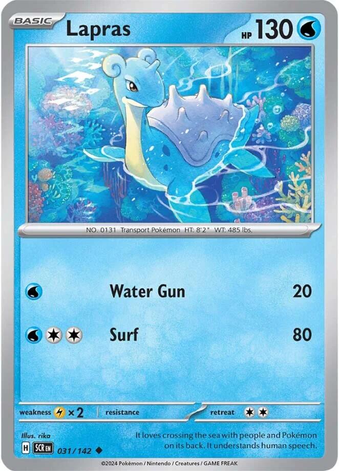 Lapras (031/142) [Scarlet & Violet: Stellar Crown] | Gear Gaming Bentonville