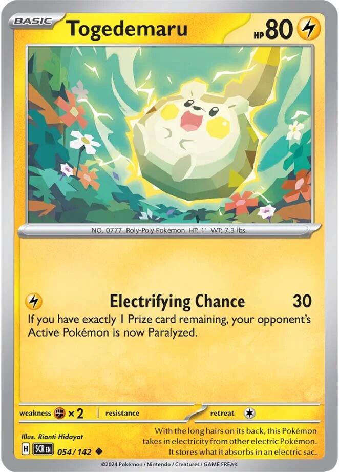 Togedemaru (054/142) [Scarlet & Violet: Stellar Crown] | Gear Gaming Bentonville