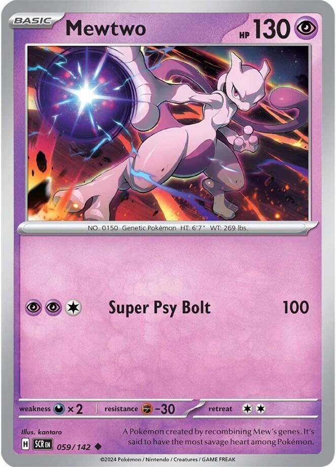 Mewtwo (059/142) [Scarlet & Violet: Stellar Crown] | Gear Gaming Bentonville