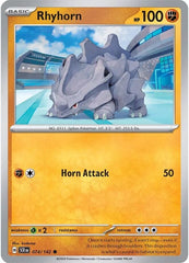 Rhyhorn (074/142) [Scarlet & Violet: Stellar Crown] | Gear Gaming Bentonville