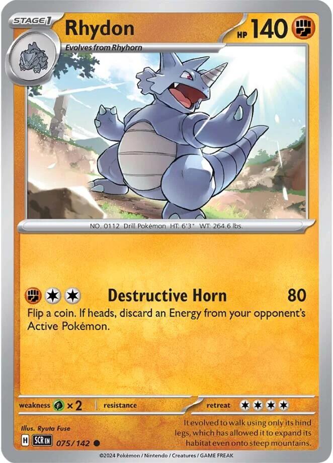 Rhydon (075/142) [Scarlet & Violet: Stellar Crown] | Gear Gaming Bentonville