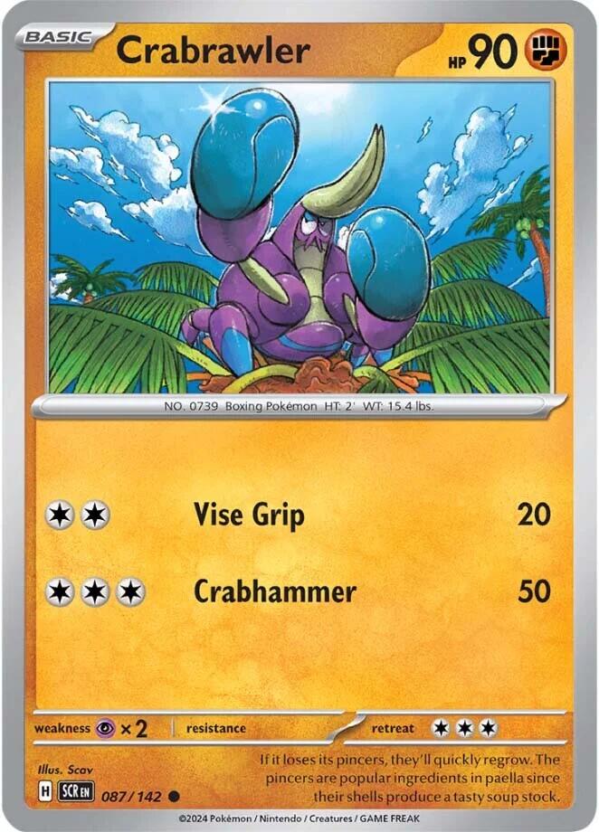 Crabrawler (087/142) [Scarlet & Violet: Stellar Crown] | Gear Gaming Bentonville