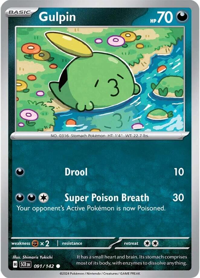 Gulpin (091/142) [Scarlet & Violet: Stellar Crown] | Gear Gaming Bentonville