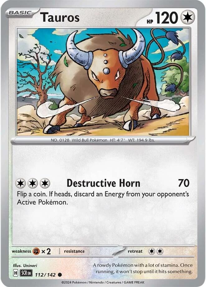 Tauros (112/142) [Scarlet & Violet: Stellar Crown] | Gear Gaming Bentonville