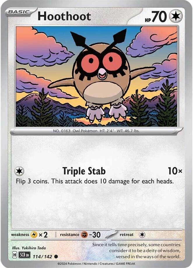 Hoothoot (114/142) [Scarlet & Violet: Stellar Crown] | Gear Gaming Bentonville