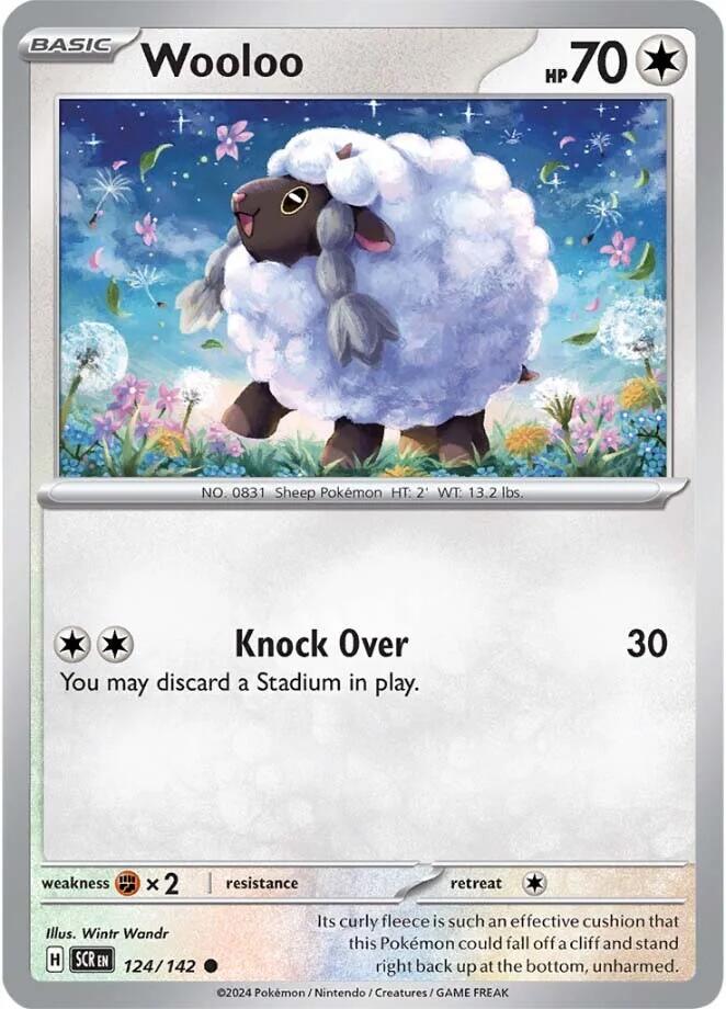 Wooloo (124/142) [Scarlet & Violet: Stellar Crown] | Gear Gaming Bentonville