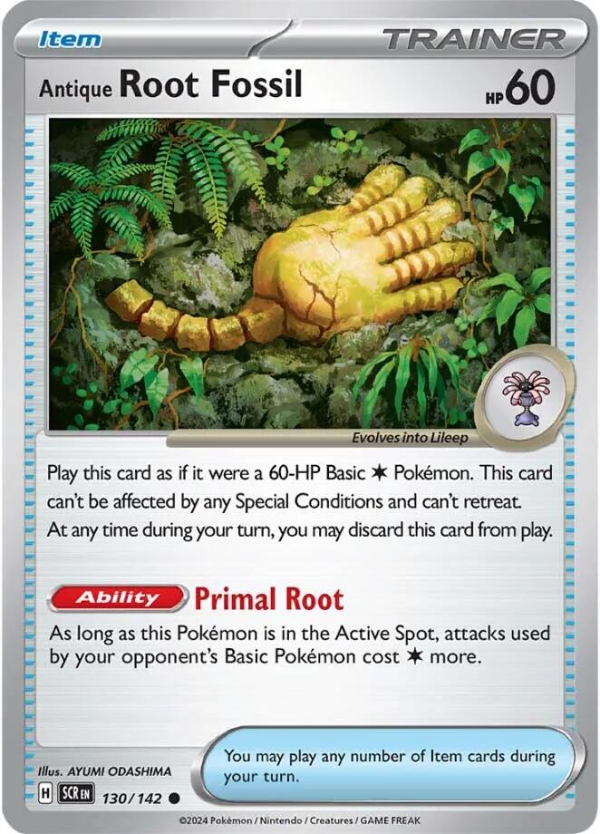 Antique Root Fossil (130/142) [Scarlet & Violet: Stellar Crown] | Gear Gaming Bentonville