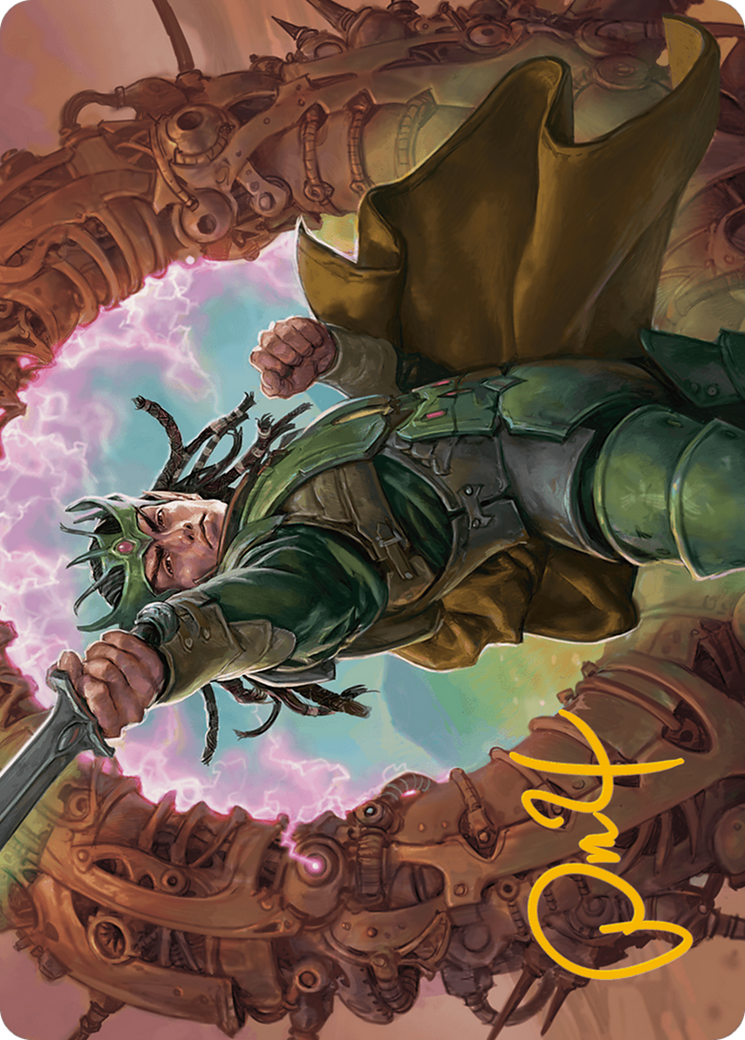 Eladamri, Korvecdal Art Card (Gold-Stamped Signature) [Modern Horizons 3 Art Series] | Gear Gaming Bentonville