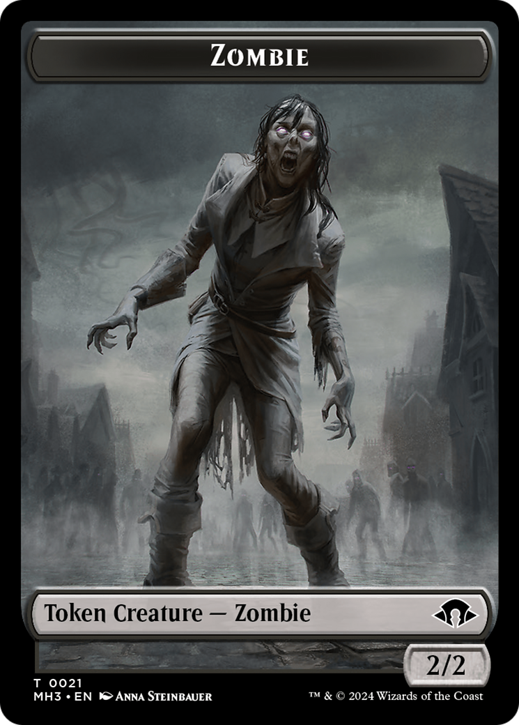 Phyrexian Germ // Zombie Double-Sided Token [Modern Horizons 3 Tokens] | Gear Gaming Bentonville