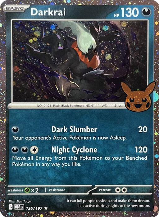 Darkrai (136/197) (Cosmos Holo) [Trick or Trade 2024] | Gear Gaming Bentonville