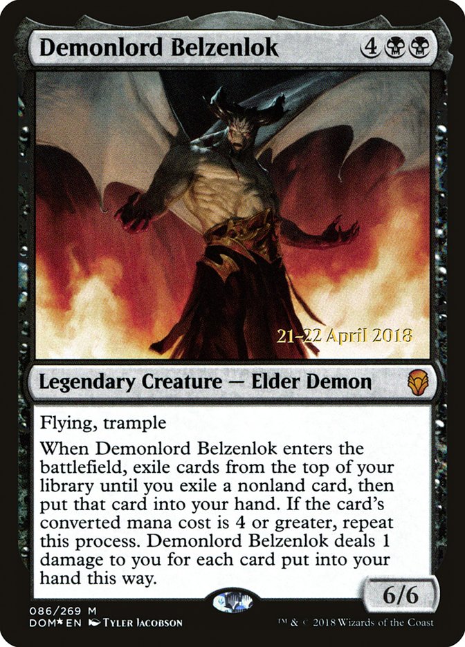 Demonlord Belzenlok [Dominaria Prerelease Promos] | Gear Gaming Bentonville