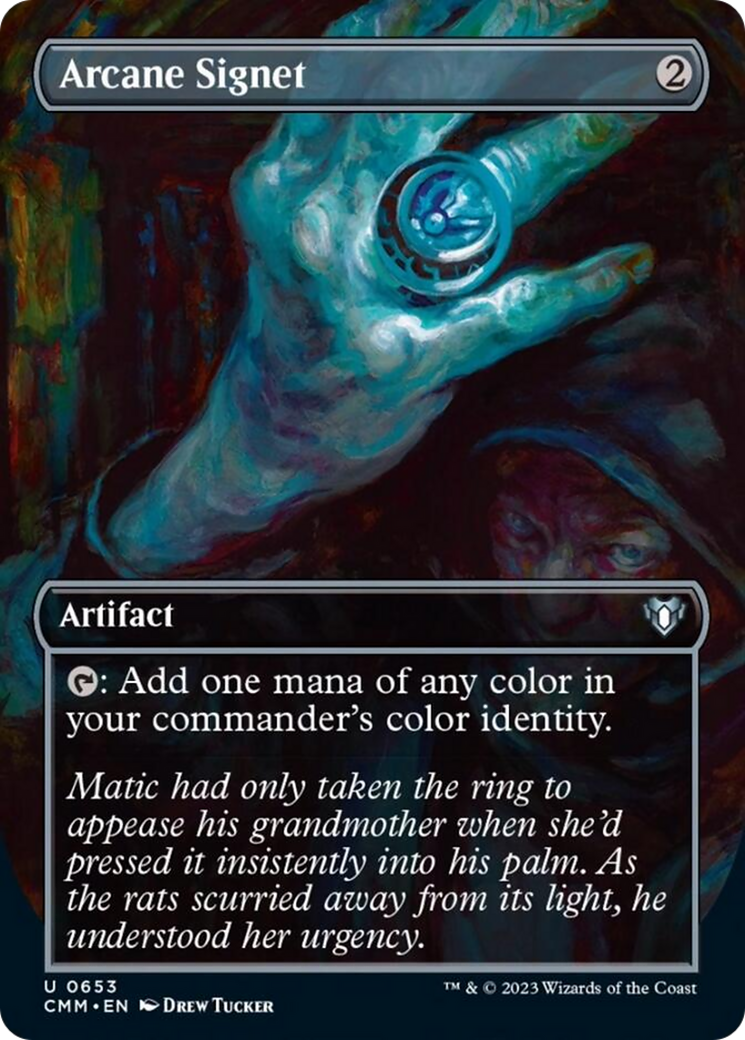 Arcane Signet (Borderless Alternate Art) [Commander Masters] | Gear Gaming Bentonville