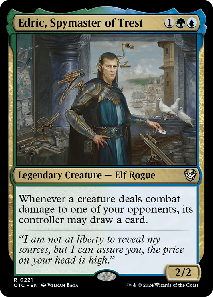 Edric, Spymaster of Trest [Outlaws of Thunder Junction Commander] | Gear Gaming Bentonville