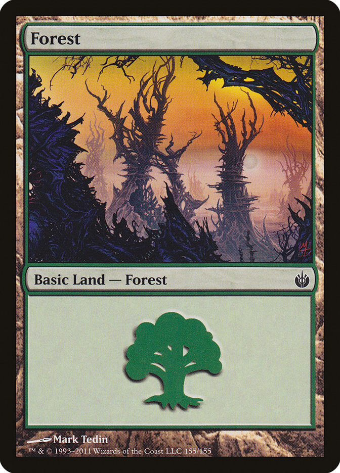 Forest (155) [Mirrodin Besieged] | Gear Gaming Bentonville
