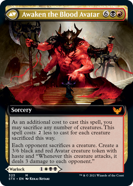 Extus, Oriq Overlord // Awaken the Blood Avatar (Extended Art) [Strixhaven: School of Mages] | Gear Gaming Bentonville