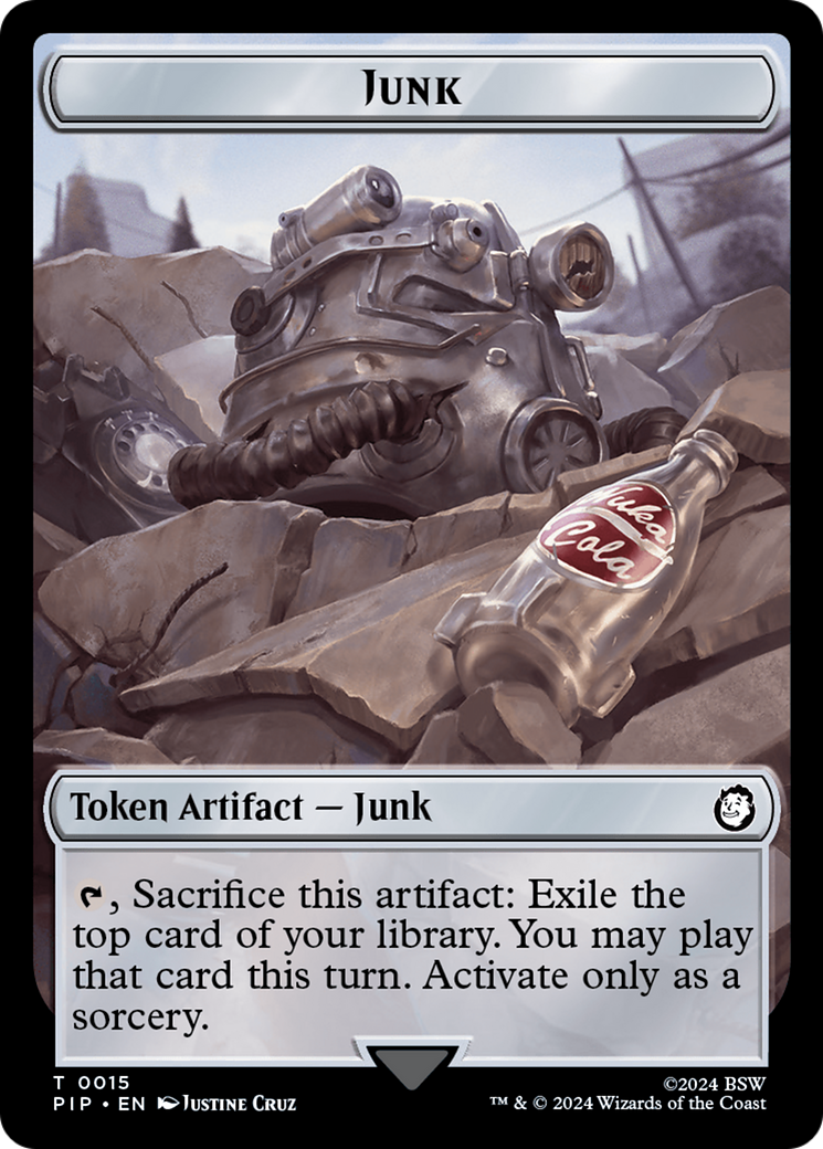 Junk // Copy Double-Sided Token [Fallout Tokens] | Gear Gaming Bentonville