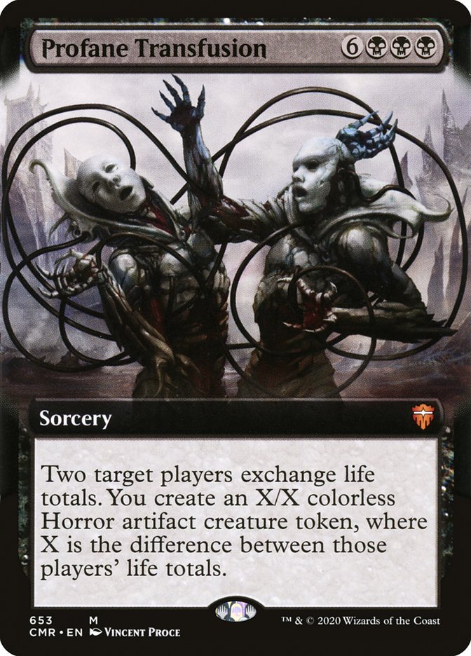 Profane Transfusion (Extended Art) [Commander Legends] | Gear Gaming Bentonville
