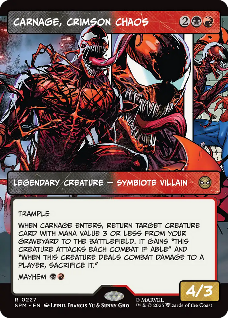 Carnage, Crimson Chaos (Borderless) [Marvel's Spider-Man] | Gear Gaming Bentonville
