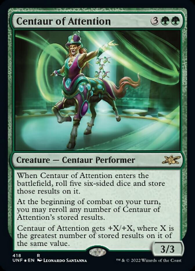 Centaur of Attention (Galaxy Foil) [Unfinity] | Gear Gaming Bentonville