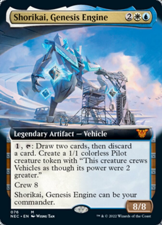 Shorikai, Genesis Engine (Extended Art) [Kamigawa: Neon Dynasty Commander] | Gear Gaming Bentonville