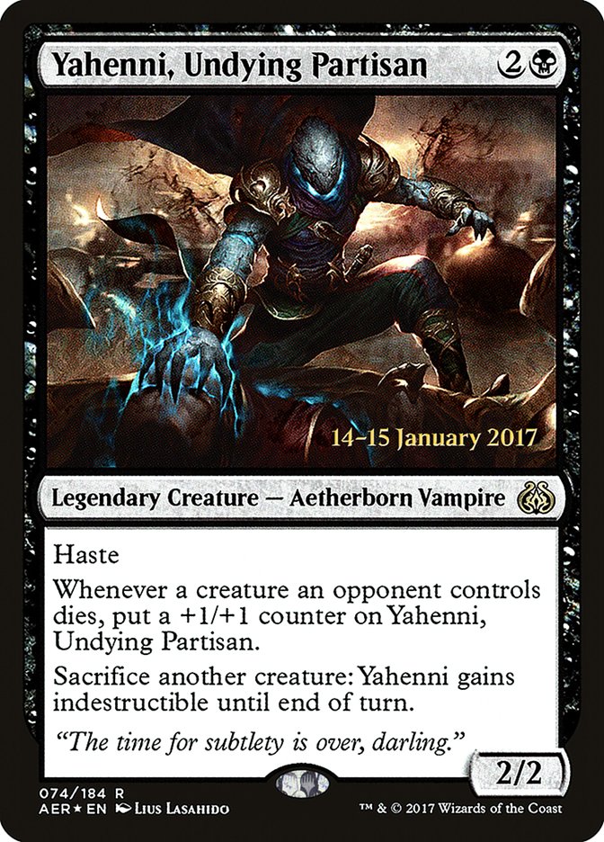 Yahenni, Undying Partisan [Aether Revolt Prerelease Promos] | Gear Gaming Bentonville