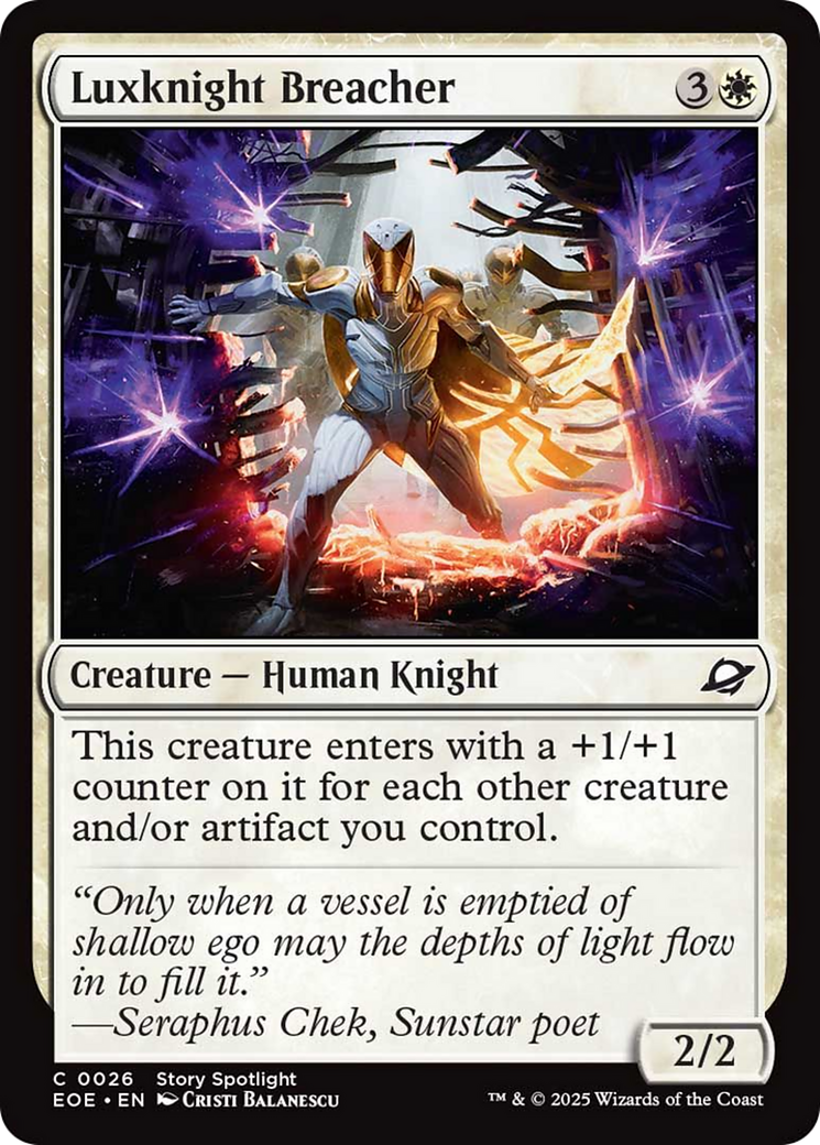 Luxknight Breacher [Edge of Eternities] | Gear Gaming Bentonville