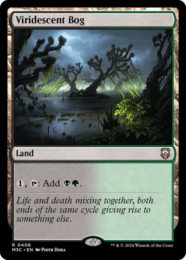 Viridescent Bog (Ripple Foil) [Modern Horizons 3 Commander] | Gear Gaming Bentonville